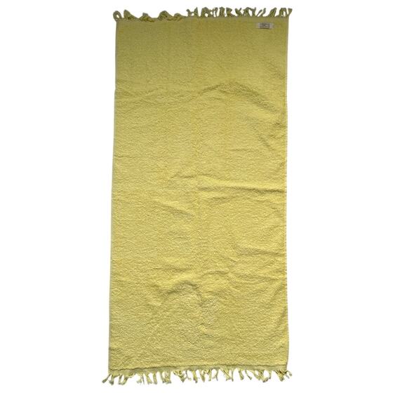 Vintage Cannon 100% Cotton Yellow Embroidered Floral Towel USA Made - Picture 3 of 4